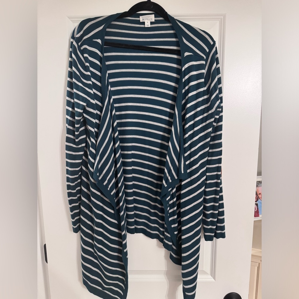 Stitch Fix Market and Spruce XL cardigan - striped green